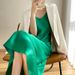 Acetate Satin Summer New Strap For Women V-neck Blazer Inner High-end Elegant Slimming Silk Long Dress_ecoleips.com
