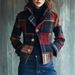 Classic Checkered Blazer With Stand Collar & Button Detail – Retro Autumn Winter Coat For Women (S-3xl, Multiple Colors Available)_ecoleips.com