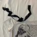 American Retro Short Sleeve Skull Print T-Shirt Y2K Subculture Millennial Hot Girl Slim Fit Lace-Up Sexy Top Lace_ecoleips.com