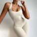Women's Clothing Fashion Backless Solid Color Halter Neck Sexy Slim Backless Jumpsuit_ecoleips.com