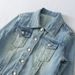 Korean-style Retro Short Denim For Petite Women, 2026 Spring New Model, Simple And Versatile, Loose Casual Jacket_ecoleips.com