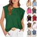 Women's Clothing Spring And Summer New Round Neck Loose Short Sleeved T Shirt Striped Top Female Vest_ecoleips.com