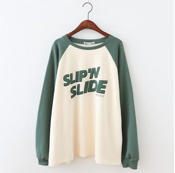 American Retro Sweatshirt For Women, Autumn Thin Loose-fitting Korean Style, Versatile And Slimming, Hong_ecoleips.com