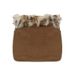 Wasteland Tribe Style Furry Patchwork Set For Women, Slim Fit Backless Tube Top, Low Waist Bodycon Slimming Skirt_ecoleips.com