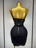 Women Sexy Black Cut Out Bodycon Bandage Skirt Two Piece Set Celebrity High Streeet Evening Birthday Club Party Outfits 2GSH_ecoleips.com