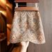 Vintage-Inspired High Waist A-Line Skirt – Elegant Brown Bodycon Pencil Skirt For Women_ecoleips.com