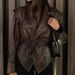 Women's Vintage-Inspired PU Leather Jacket With Belted Waist & Notched Lapel – Stylish Faux Leather Coat For Winter & Fall_ecoleips.com