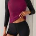 Women's Sexy Sports Swimsuit Patchwork Design Long Sleeve Printed Bikini Set Surfing Swimwear_ecoleips.com