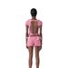 Cross-Border Sweet Spicy Girl Ruffled Hollow Out Tie Strap Camisole Women Summer Lace Trim Puffy Shorts Two-Piece_ecoleips.com
