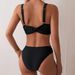 Women's Solid Color Halter High-Waisted Two Piece Bikini Swimsuit Set For Hot Springs Water Sports Sexy Vacation Style_ecoleips.com