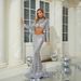 Women's Clothing Hot Selling Sequined Heavy Duty Suit Sexy Party Long Sleeved Short Top Fishtail Skirt Two Piece Suit_ecoleips.com