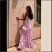 Women's Clothing style summer new hot products tube top wood ear edge solid color side slit temperament dress_ecoleips.com