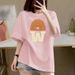 Unisex Pure Cotton Short Sleeve T-Shirt Korean Style Straight Shoulder Fashion Top For Students And Couples Versatile 200g_ecoleips.com