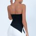 Women's Clothing With Chest Pads Sexy Hot Girl Strapless Solid Color Side Slit Tube Top Yoga Clothes_ecoleips.com