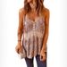 Fashionable European And American Cross-border Hollow Lace Design Short Strap Tank Top, New Summer Product, V-neck_ecoleips.com