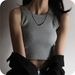 Aria Basics Aria Basics Factory Custom Black Base Threaded Camisole For Women Summer Sleeveless Design Sense Outerwear Trendy Small_ecoleips.com