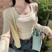 High-End Camisole Tank For Women Summer 2025 New American Style Inner Outer Wear Sleeveless Unique Exquisite Short Top_ecoleips.com