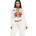 Women’s Clothing fashion street casual fashion comfortable positioning printing love zipper two piece suit for women_ecoleips.com