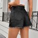 Women's Clothing Washed Hot Girl Raw Edge Denim Shorts Hot Pants Trend_ecoleips.com
