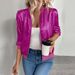 Slim-Fit Color-Block Jacket – Lightweight Polyester Blazer With Metallic Accents (XS-XXL, Champagne/Black/Silver)_ecoleips.com