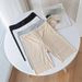 Women's Plus Size High-Waisted Safety Shorts Summer Style Ice Silk Anti-Exposure Five Point Thin Leggings_ecoleips.com