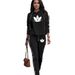 Women's Clothing Women's Printed Two Piece Set Casual Hooded Trendy Style Spring Autumn Long Sleeve For Formal & Casual For Women_ecoleips.com