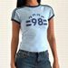Women's High Street round Neck Jersey Top Summer Fashion Y2K Sexy Ins Letter Print European And American Style Wholesale_ecoleips.com