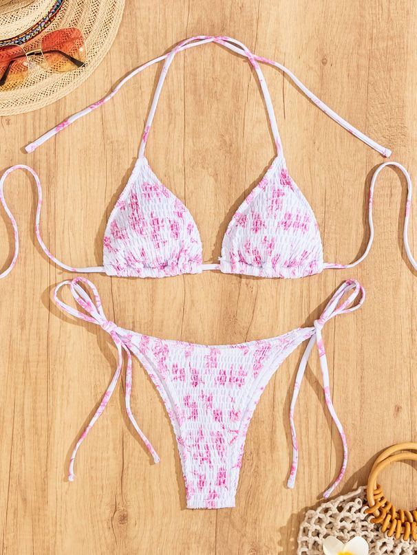 New Style Bikini European And American Style Printed Leopard Print Triangle Cup Sexy Two Piece Bikini Swimsuit For Women_ecoleips.com