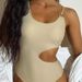 Women's Clothing One Piece Swimsuit For Women New Sexy Hollow Solid Color Tight Swimsuit Ins Style Swimsuit_ecoleips.com