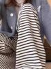 Slouchy Striped Straight Leg Glutinous Rice Pants Women's Large Size Spring Day Loose Slim Wide Leg Pants Apricot Color_ecoleips.com