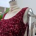 "Elegant Sequin Stretch Dress With High Slit - Sophisticated Thai-Inspired Party Gown For Women"_ecoleips.com