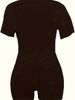 Summer Women's Casual Fashion Heart Print Loose T-shirt+shorts Two-piece Sportswear Suitable For Daily Wear-77_ecoleips.com