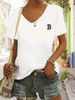 Women's Printed Short-Sleeve Tee - Breathable Round Neck Top For Spring & Summer Style-A_ecoleips.com