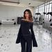 Women's Clothing Off-Shoulder Slim Fit Top For Women Sexy Eyelash Lace Trim Top Ins Style_ecoleips.com