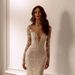 Women's Clothing Spring Mermaid Long Wedding Dress With Detachable Long Tail High-End Luxury Backless Gown_ecoleips.com