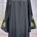 2025 New Muslim Clothing Fashion Elegant Cardigan Embroidered Dress Abaya_ecoleips.com