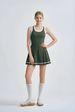 26 Spring And Summer New Outdoor Sports Fashion Tennis Skirt Women's Cross-border Anti-light Yoga Dress With Chest Pads_ecoleips.com