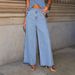 Direct Sales From The Manufacturer, 2025 New Model American-style Solid Color Fashionable Sleeveless Denim Suit,_ecoleips.com