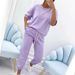 Women's Fashion Casual Suit Set Offset Printed Summer Pant Sets_ecoleips.com