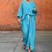 Women's Clothing Spring And Autumn Wear V Neck Long Sleeved Cardigan Tops And Pants Two Piece Set_ecoleips.com