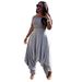 LS6299 Women's Solid Color Sexy Tube Top Harem Pants Two-Piece Set_ecoleips.com