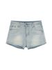 Light Blue Denim Ultra-short Shorts For Women, Summer Vintage High-waisted Casual Straight Pants, Sexy Tight-fitting_ecoleips.com