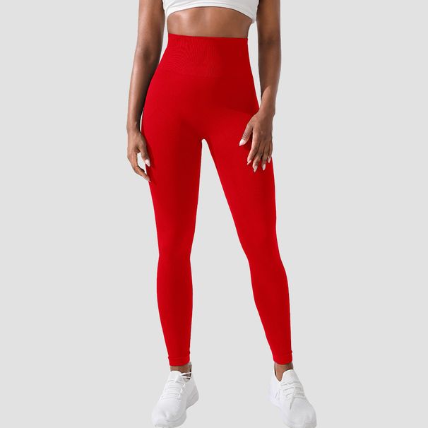 Women's Clothing Hip Fitness Pants Running Base Sports Tight Pants Solid Color Hip High Waist Elastic Yoga Pants_ecoleips.com
