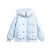 girl Girl CATTEE American Retro 90 White Duck Collared Hooded Down Jacket For Men And Women Winter Cold-Proof Warm Short Coat_ecoleips.com