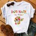 European And American Cross-border Foreign Trade Wholesale Clothing Cartoon Animal Paw Print Round Neck Plus Size_ecoleips.com