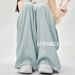 Ice Silk Wide-leg Pants Women's Summer Thin 2026 New Ice Wrinkled Cotton Casual Yamamoto Pants Zen Drape Pants_ecoleips.com