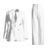 High-End Fashion Women's Clothing 2025 Spring And Summer New V-Neck Sexy Suit Wide-Leg Pants Two-Piece Set For Women_ecoleips.com
