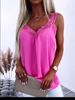 2025 Cross-Border Women's Clothing Spring/Summer Foreign Trade Casual Lace Patchwork Camisole Top_ecoleips.com