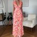  Floral Backless Wrap Dress – High Waist A-Line Summer Dress For Women, Casual Boho Chic Dress With V-Neck, Sleeveless Long Dress_ecoleips.com