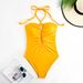 Women's Clothing Solid Color Swimsuit Sexy Swimsuit One Piece Two Piece Suit_ecoleips.com